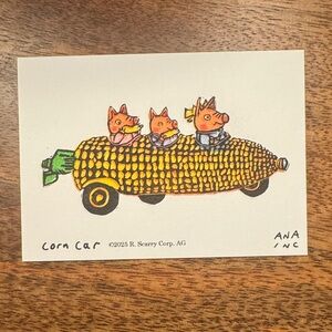 Inciardi Mini Print Richard Scarry Corn Car